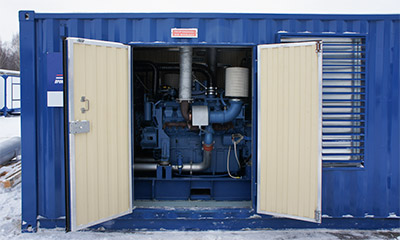 ДЭС 630 квт на базе двигателя MTU в морском контейнере