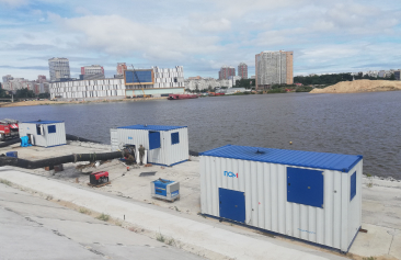 15 насосных установки для дамбы в Хабаровске