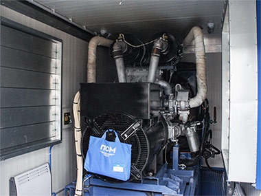 Дизельный генератор 315 квт на базе двигателя ЯМЗ-240НМ2 в автоматизированном контейнере Север
