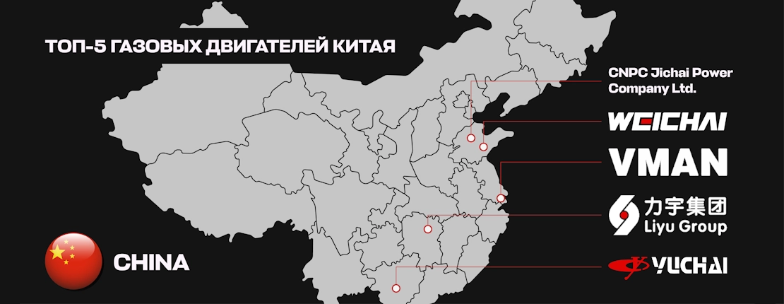 ТОП-5 газовых двигателей Китая