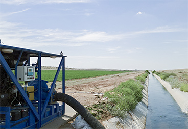 Дизельные насосные установки ПСМ подают воду на сельхоз угодия