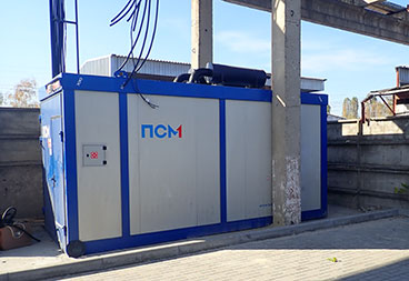 Контейнер Север выполнен из сэндвич-панелей. 