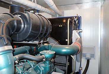 Двигатель Doosan в составе электростанции