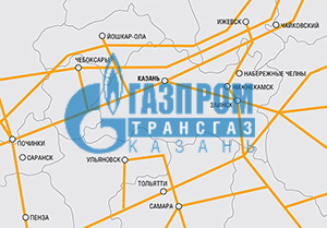 Карта газовых трубопроводов татарстан