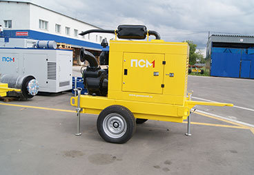 Мотопомпа для перекачки сильно загрязненной воды