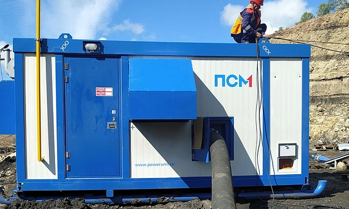Насосная станция ПСМ на угольном месторождении
