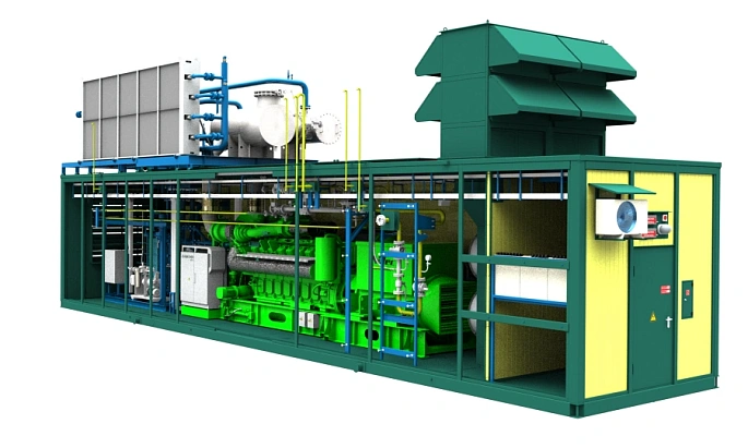 Газовый энергоцентр общей мощностью 5.4 МВт для индустриального парка