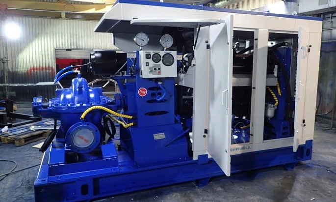 Дизельная насосная станция для объекта производства щебня в Карелии