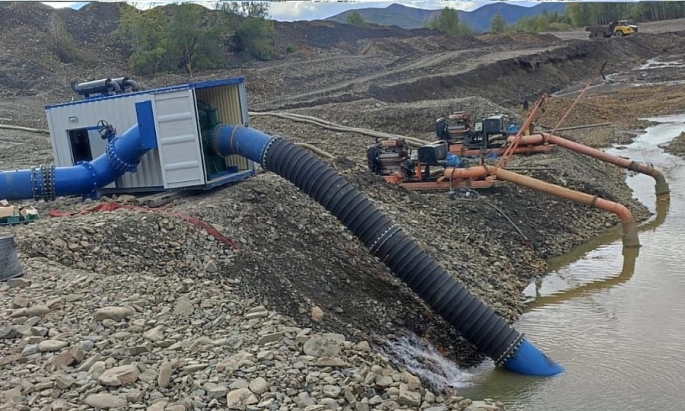 Насосная установка для золотодобывающей компании