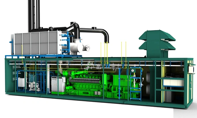 Газовый энергоцентр общей мощностью 5.4 МВт для индустриального парка