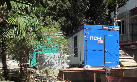2 дизельные электростанции для санатория «Челюскинцев» в Гаграх