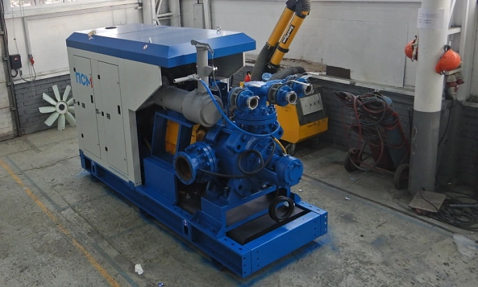 Гидромонитор с дизельным приводом