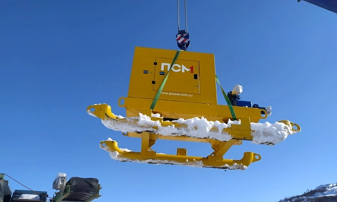 Две насосныне станции для добычи рассыпного золота на Чукотке