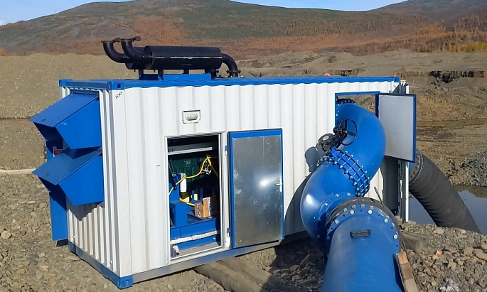 Насосная установка для золотодобывающей компании