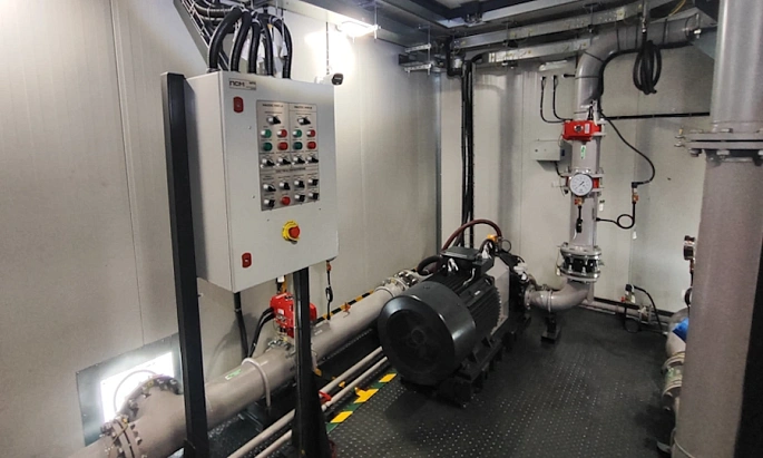 Блочная насосная станция для золотодобывающей компании «Полюс» 