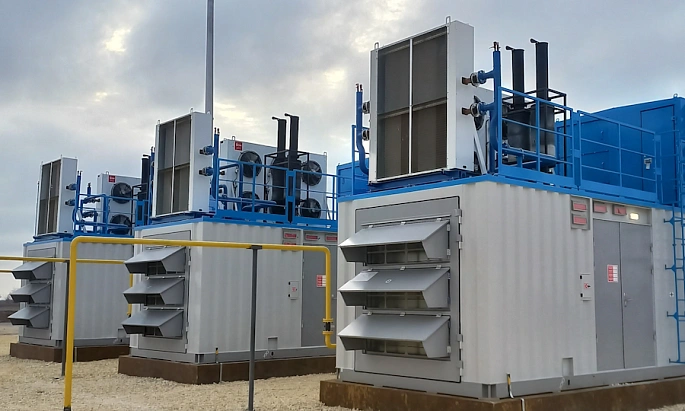 Тройка ГПУ на КСПГ «Газпром»