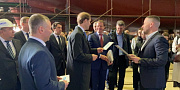Встреча А. Е. Медведева и министра промышленности и торговли Д. В. Мантурова 