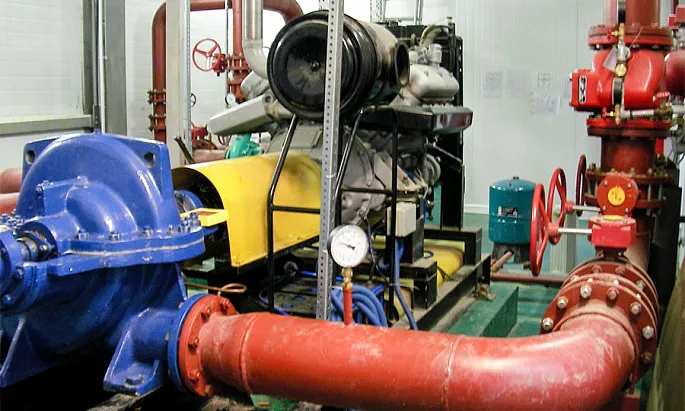 Cистема пожаротушения на заводе Samsung в Калужской области