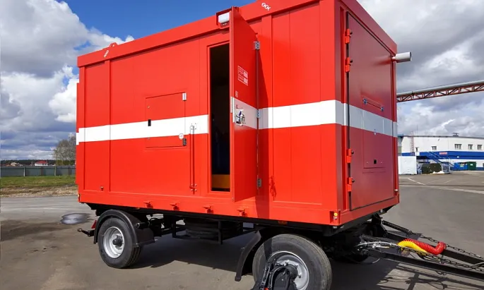 Насосная установка в контейнере на прицепе для ПАО «Норникель»