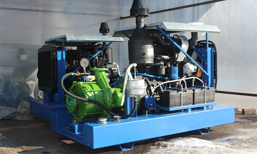 Насосные установки и дизельгенератор для кукурузокалибровочного завода