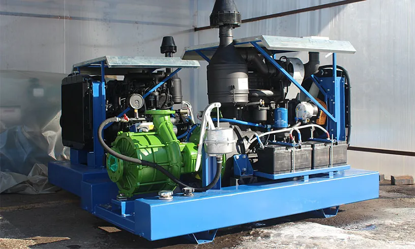 Насосные установки и дизельгенератор для кукурузокалибровочного завода