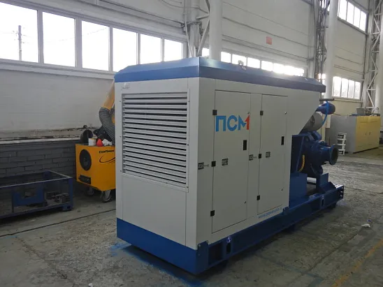 Гидромонитор с дизельным приводом