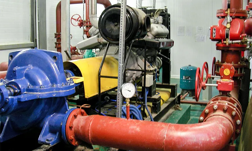 Cистема пожаротушения на заводе Samsung в Калужской области