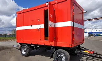 Насосная установка в контейнере на прицепе для ПАО «Норникель»