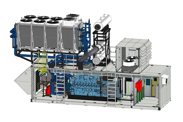 Газопоршневая электростанция для АПФ «Фанагория»